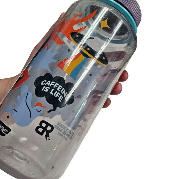Black Rock Coffee Bar Nalgene 32oz Water Bottle UFO Rainbow Design‎ BPA-Free - Picture 14 of 16